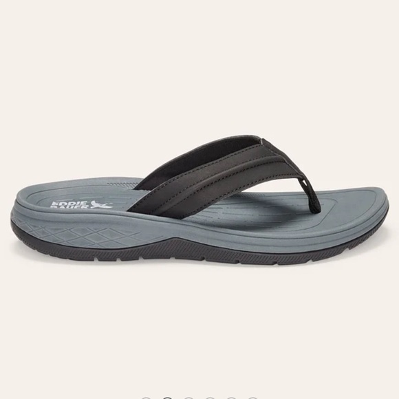Mens Break Point 2 Flip Flops Black Sandals Comfy Walking Summer 9 10 11 NWT main image 12